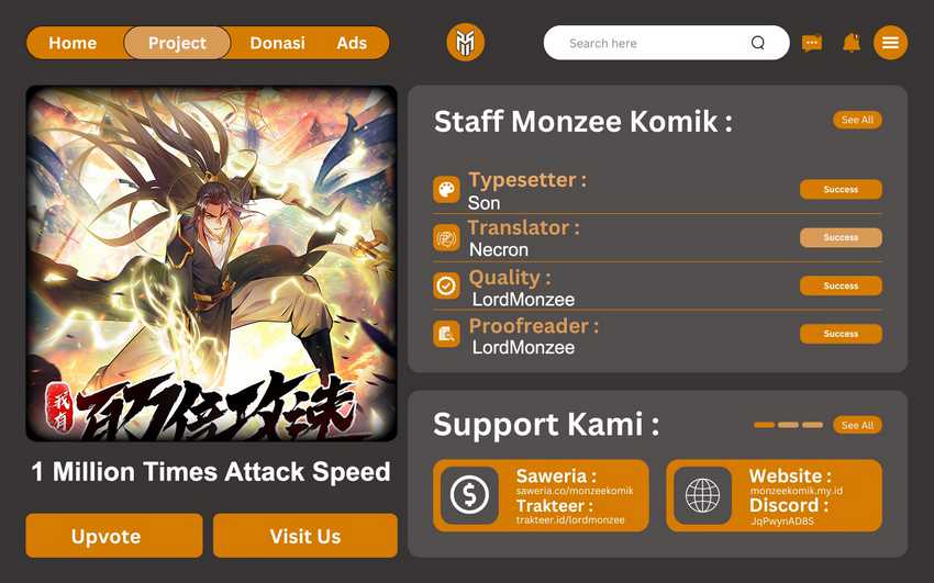 1 Million Times Attack Speed chapter 15 halaman 1