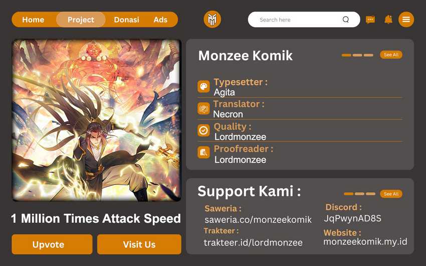 1 Million Times Attack Speed chapter 19 halaman 1