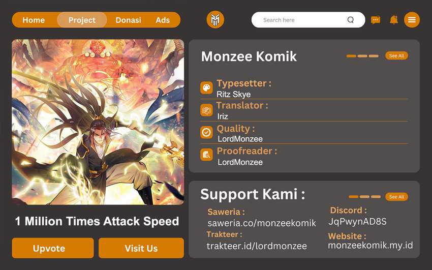1 Million Times Attack Speed chapter 33 halaman 1