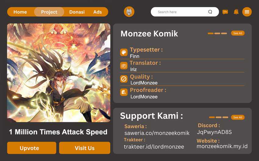 1 Million Times Attack Speed chapter 34 halaman 1