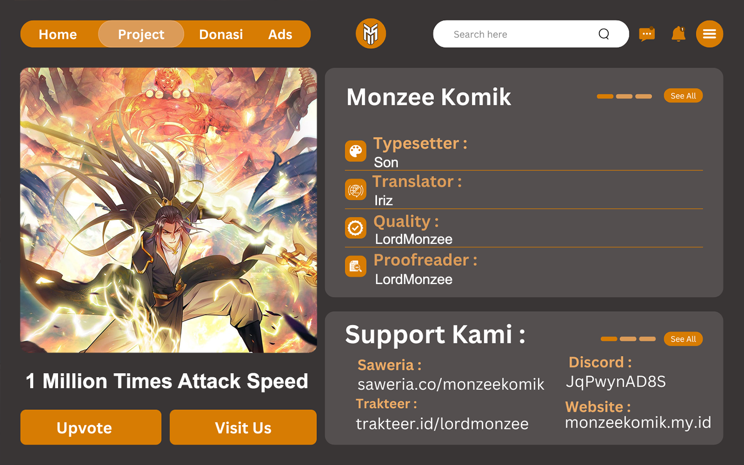 1 Million Times Attack Speed chapter 39 halaman 1