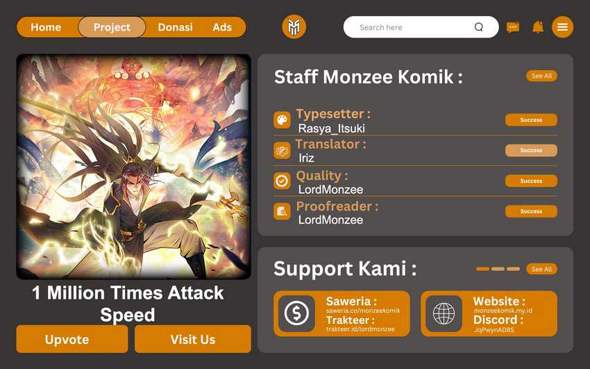 1 Million Times Attack Speed Bab 45 halaman 1