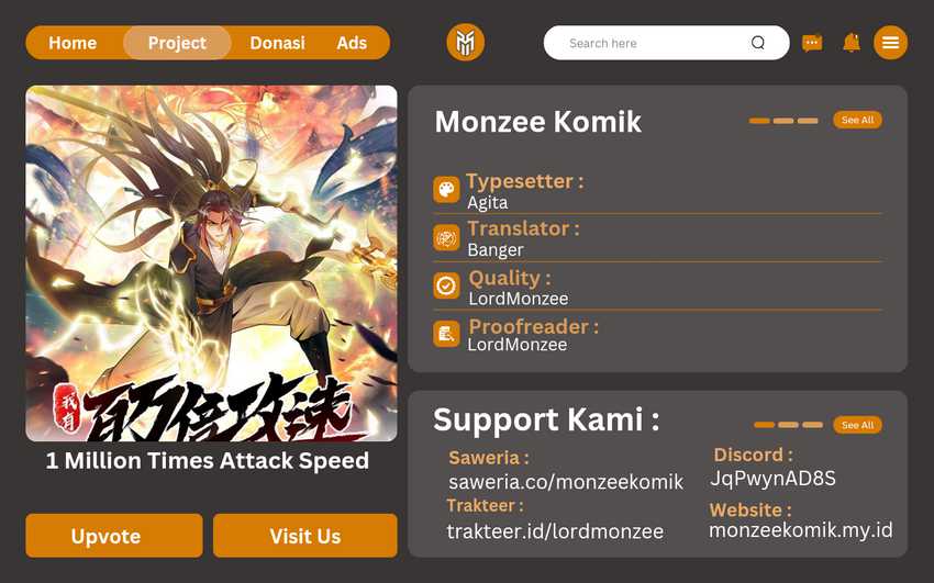 1 Million Times Attack Speed chapter 55 halaman 1
