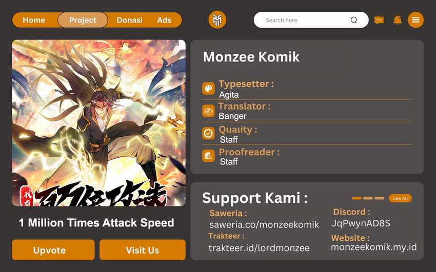 1 Million Times Attack Speed chapter 76 halaman 1