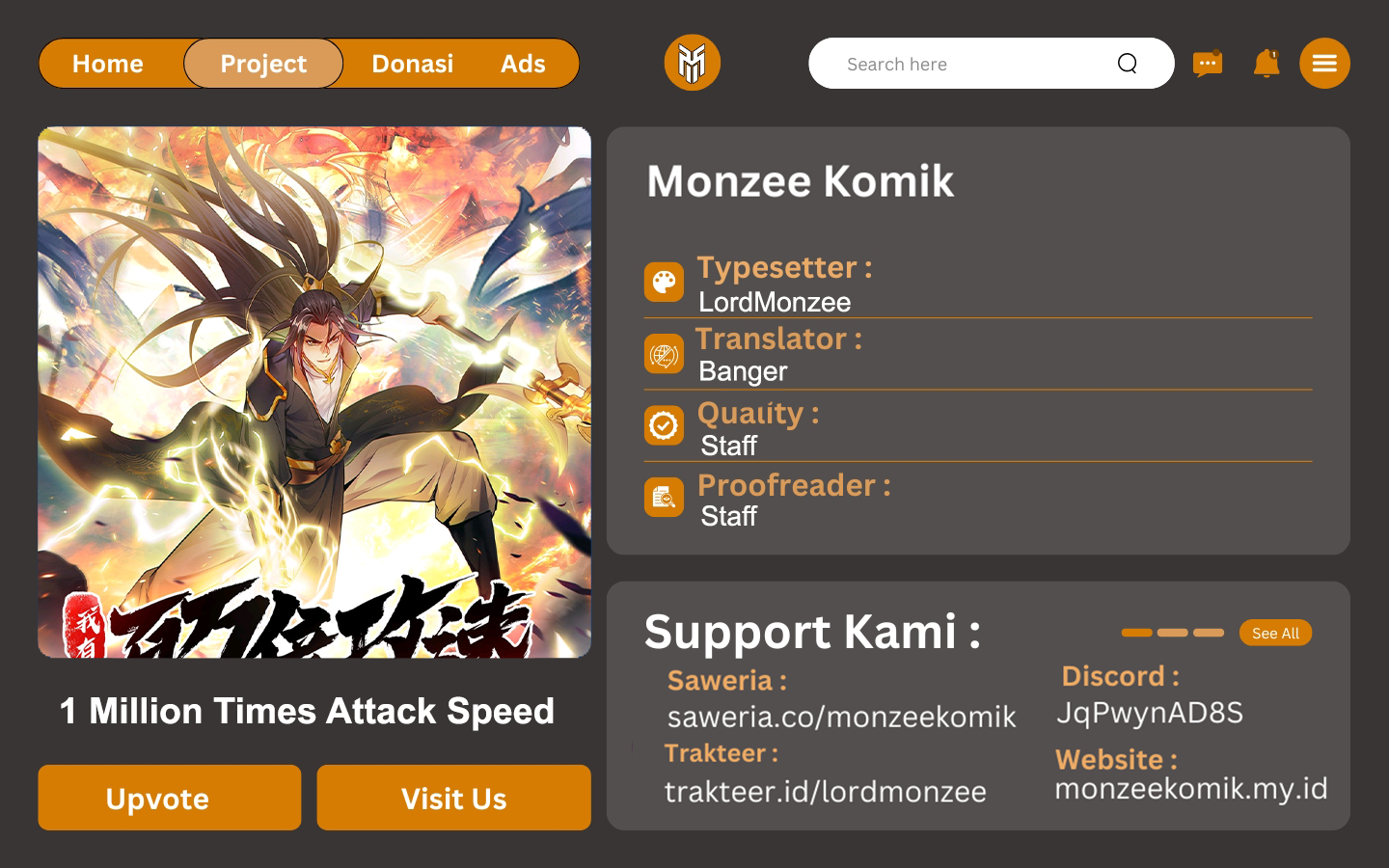 1 Million Times Attack Speed chapter 77 halaman 1
