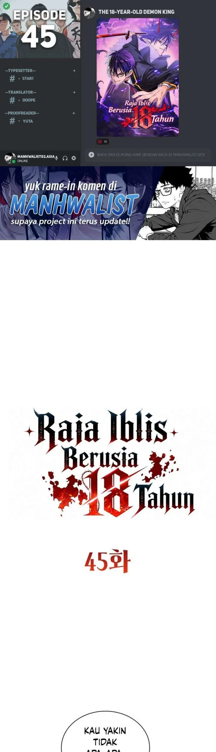 18-Year-Old Demon King Bab 45 halaman 1