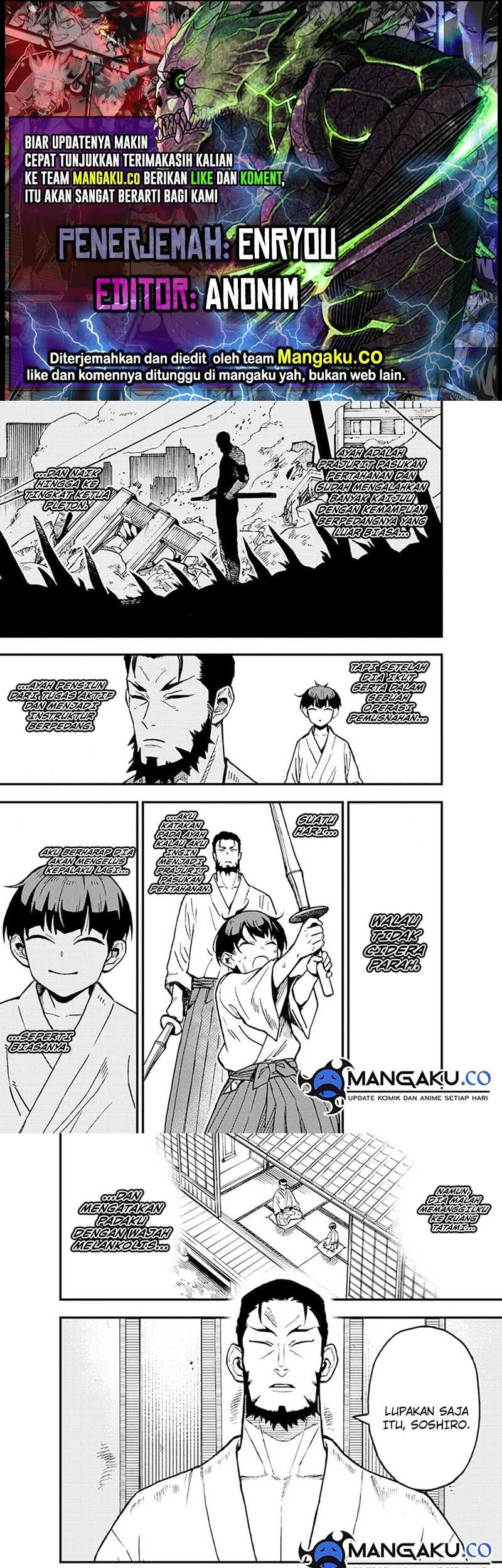 8Kaijuu B-Side chapter 03.2 halaman 1