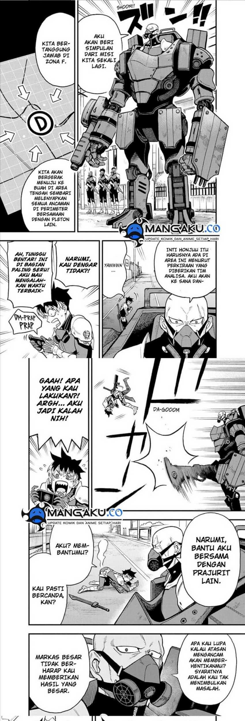 8Kaijuu B-Side Bab 10 halaman 18