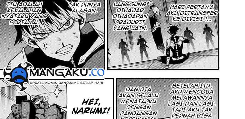 8Kaijuu B-Side Bab 11 halaman 76
