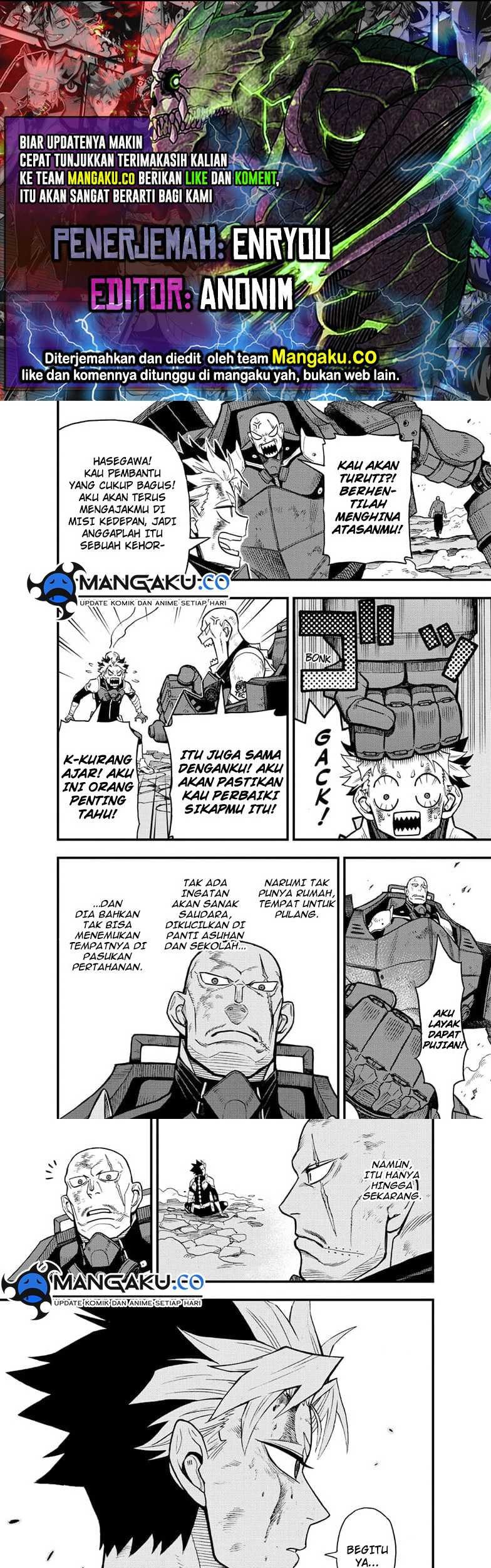 8Kaijuu B-Side Bab 12.2 halaman 1