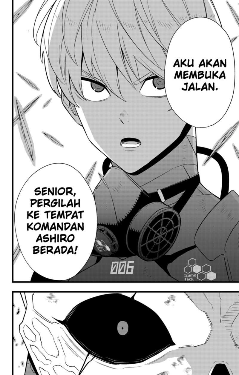8Kaijuu Bab 100 halaman 18