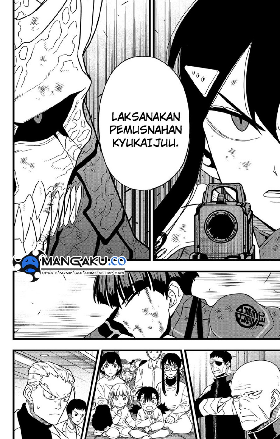 8Kaijuu Bab 110 halaman 3