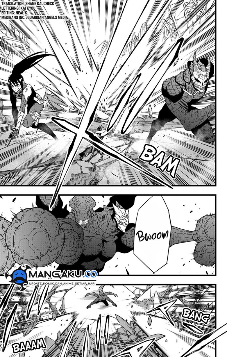 8Kaijuu Bab 110 halaman 4
