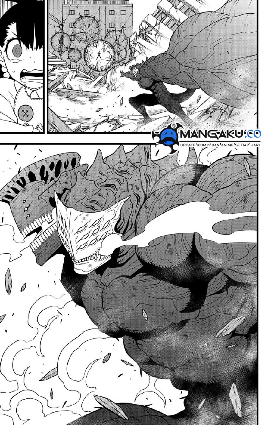 8Kaijuu Bab 110 halaman 18