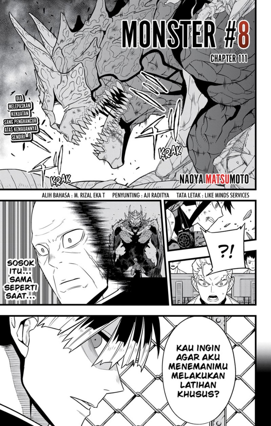 8Kaijuu Bab 111 halaman 1