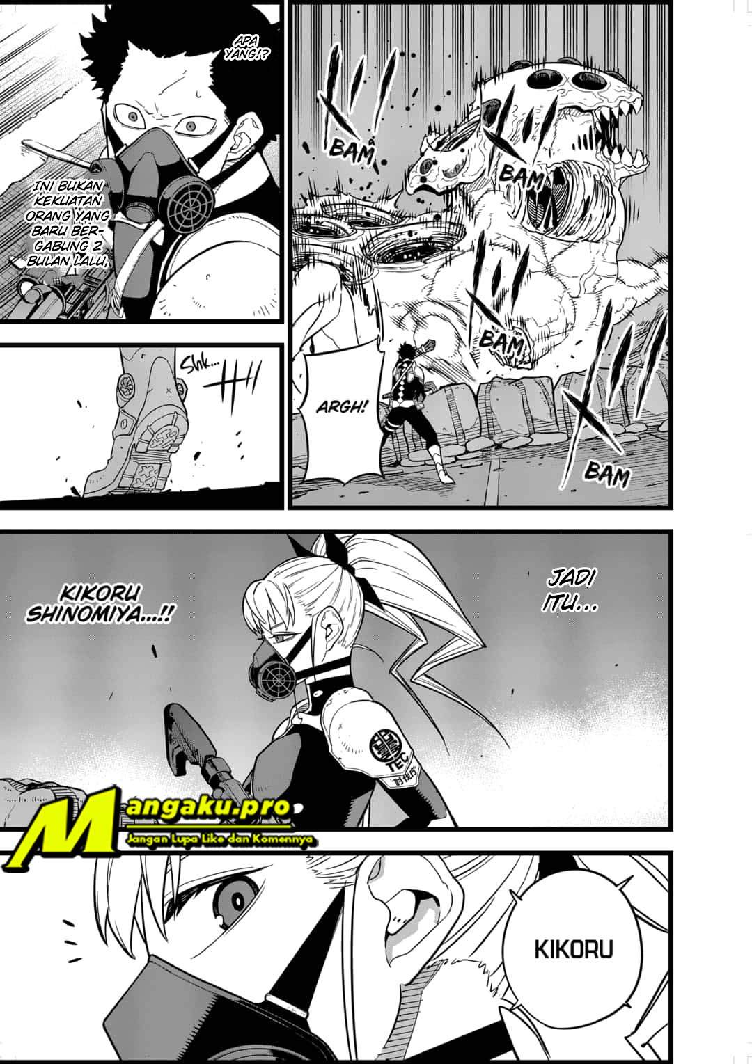 8Kaijuu Bab 13 halaman 6