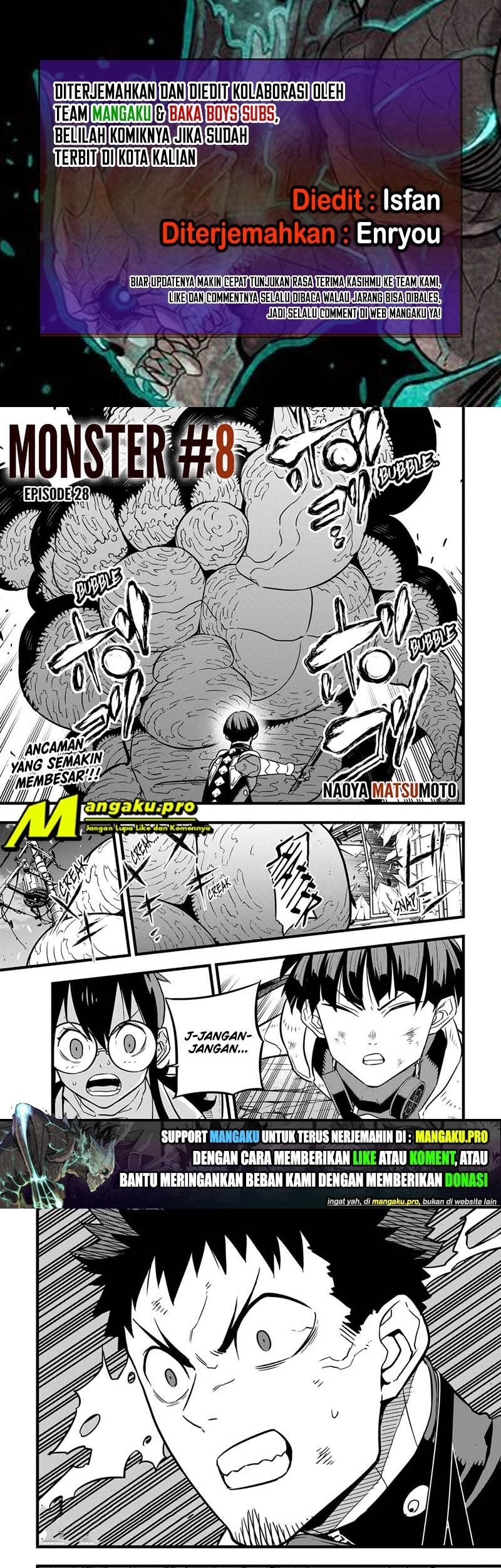 8Kaijuu Bab 28 halaman 1
