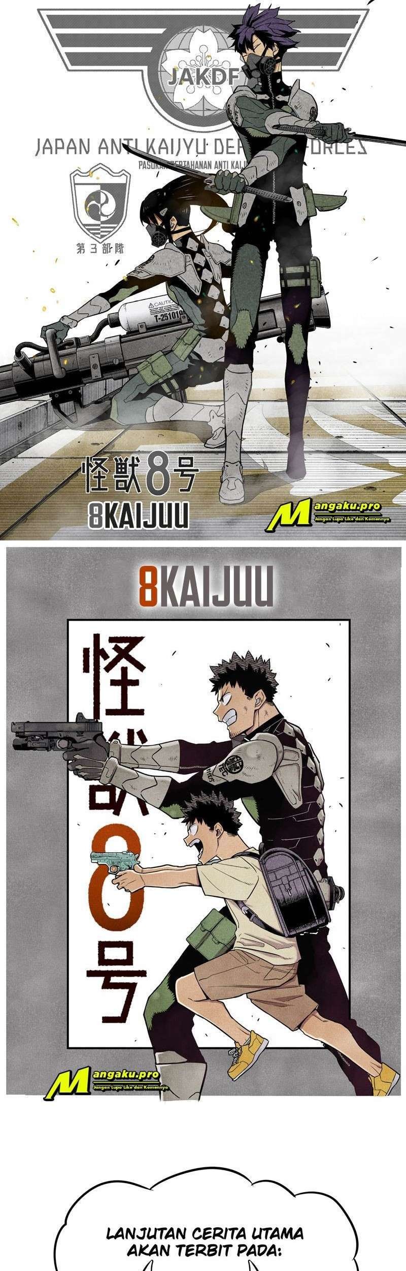 8Kaijuu Bab 36.5 halaman 3