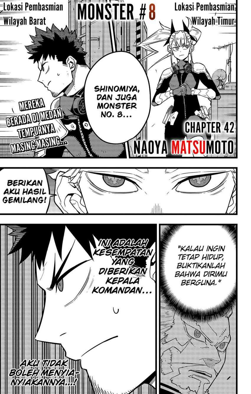 8Kaijuu Bab 42 halaman 1