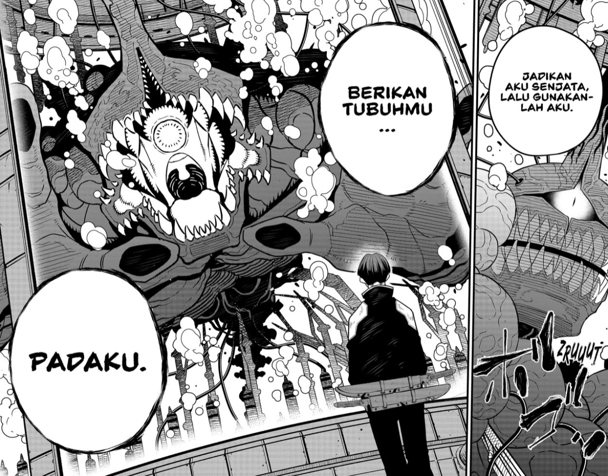 8Kaijuu Bab 56 halaman 11