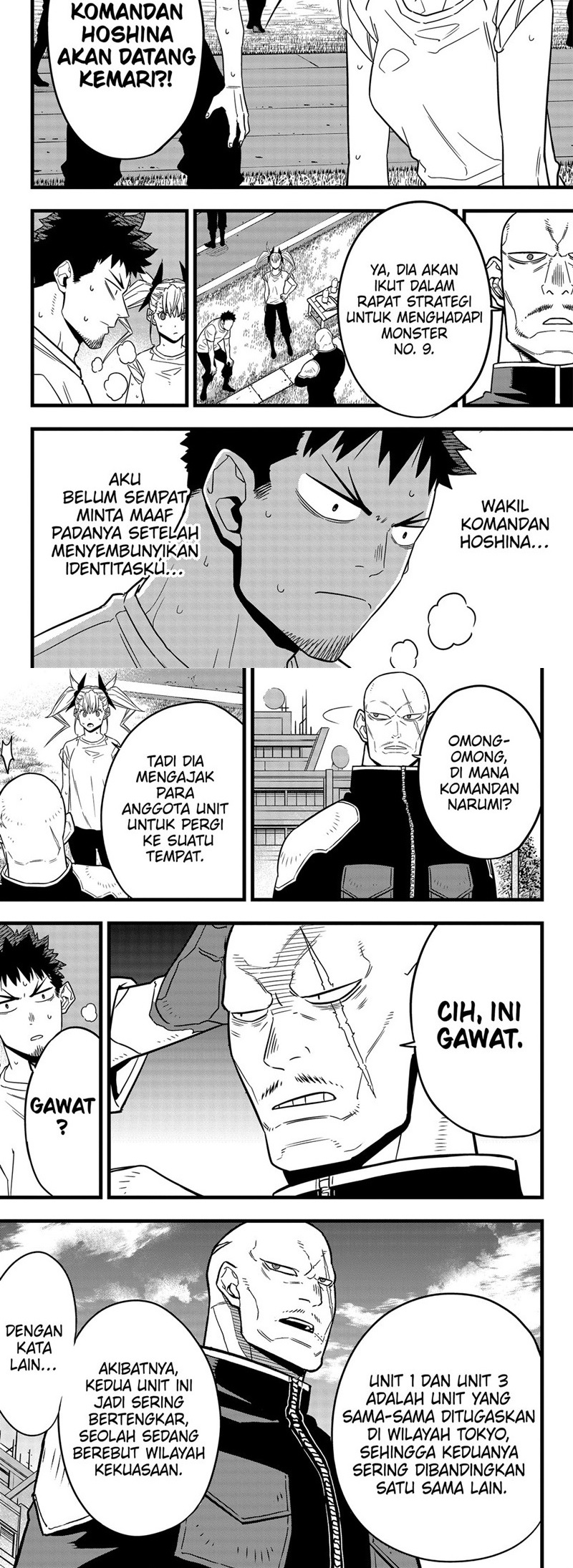 8Kaijuu Bab 57 halaman 3