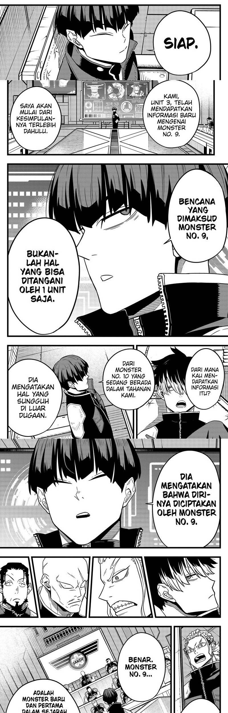 8Kaijuu Bab 57 halaman 11