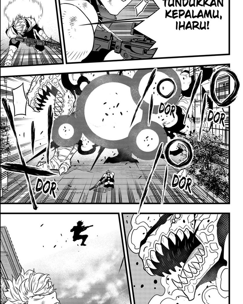 8Kaijuu Bab 58 halaman 14