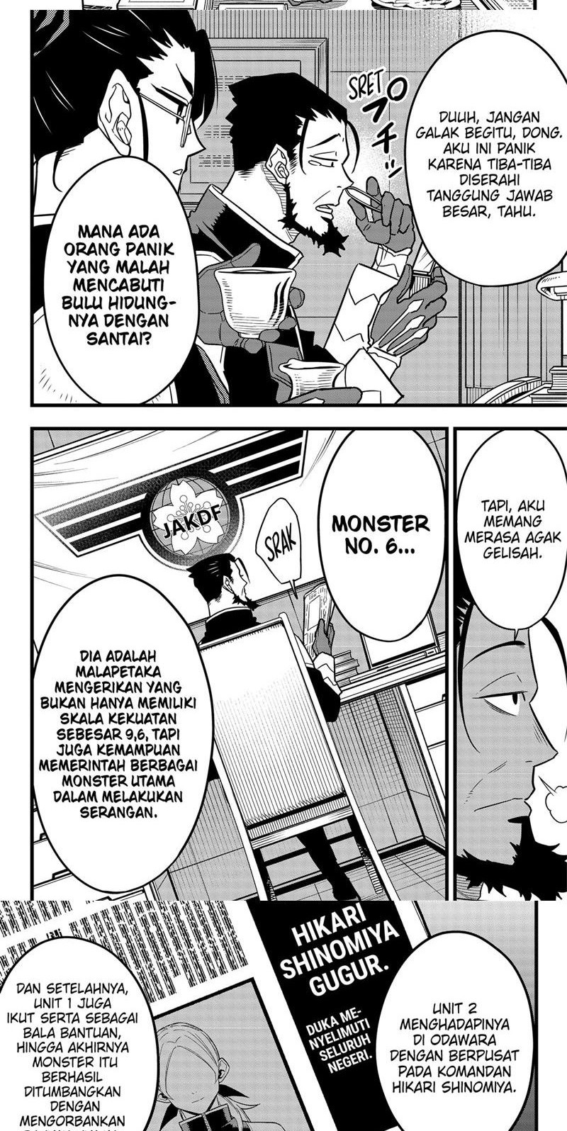 8Kaijuu Bab 59 halaman 4