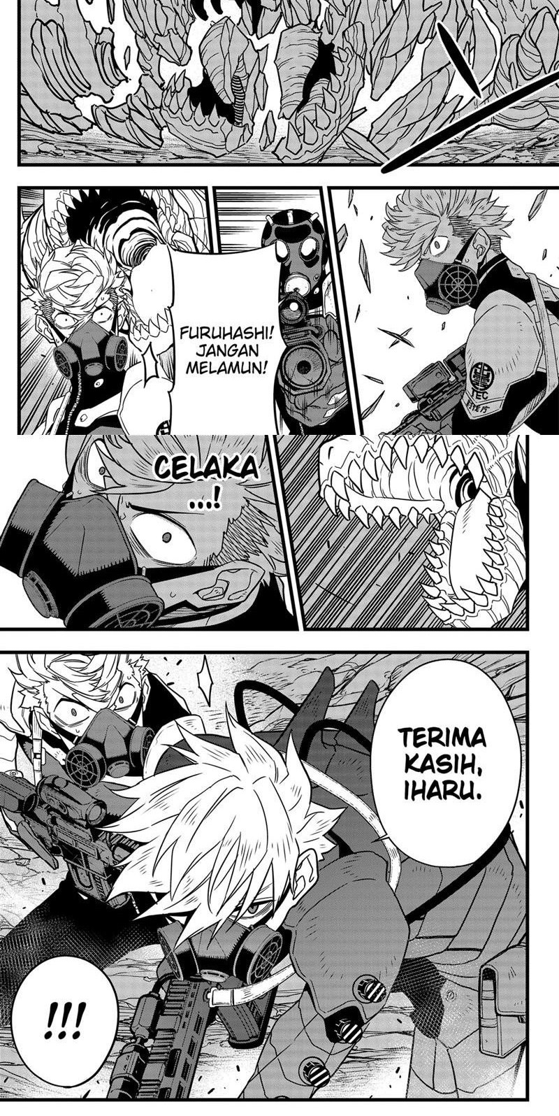 8Kaijuu Bab 60 halaman 13
