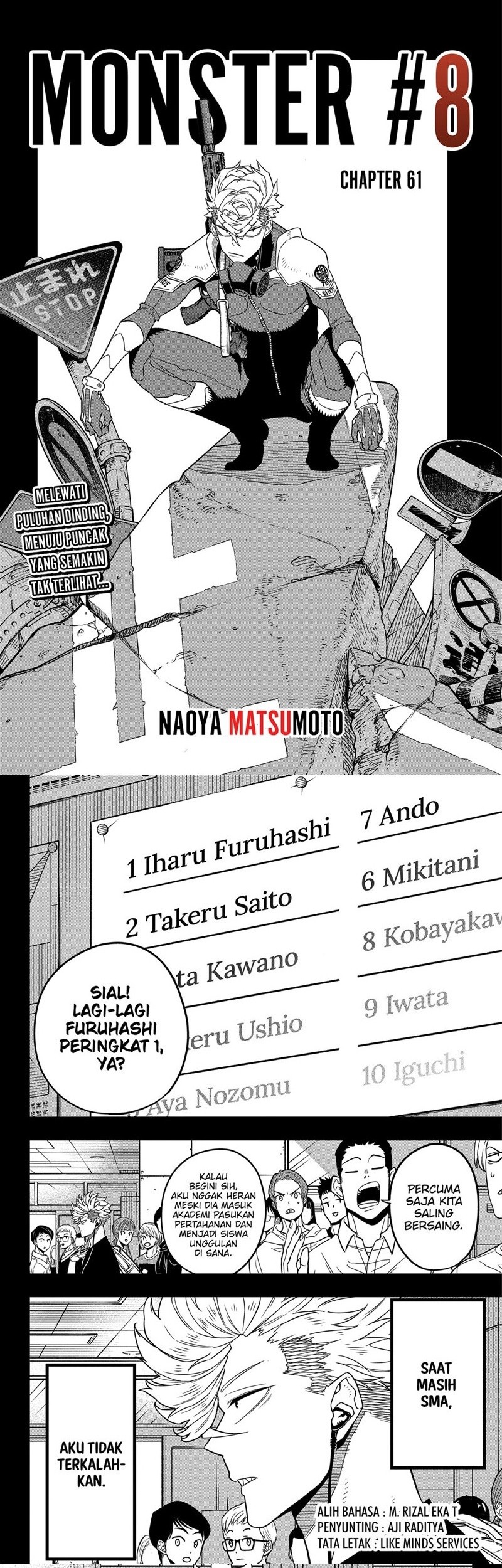 8Kaijuu Bab 61 halaman 1
