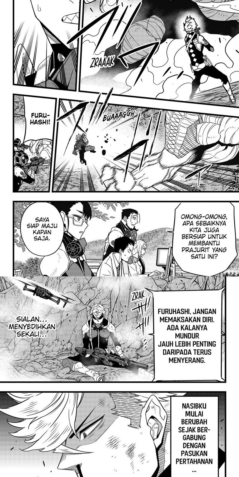 8Kaijuu Bab 61 halaman 4