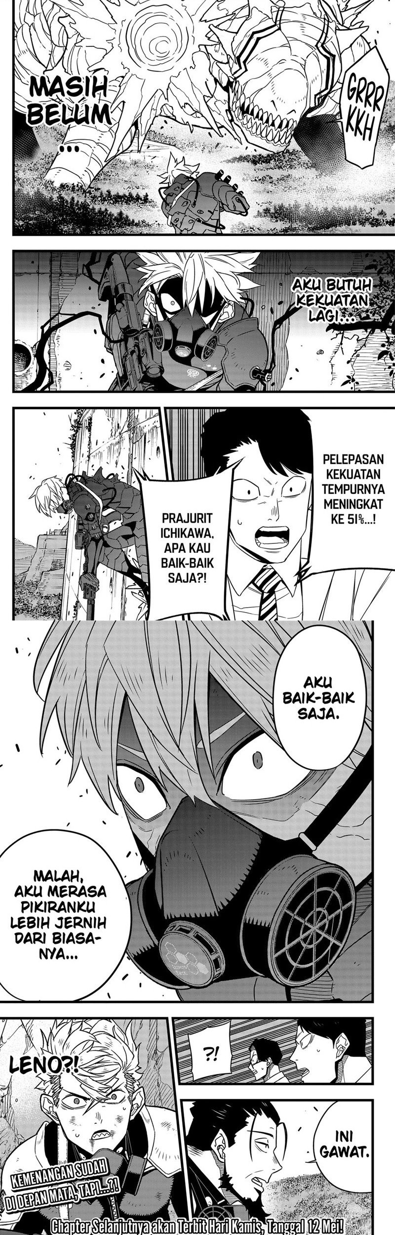 8Kaijuu Bab 61 halaman 13