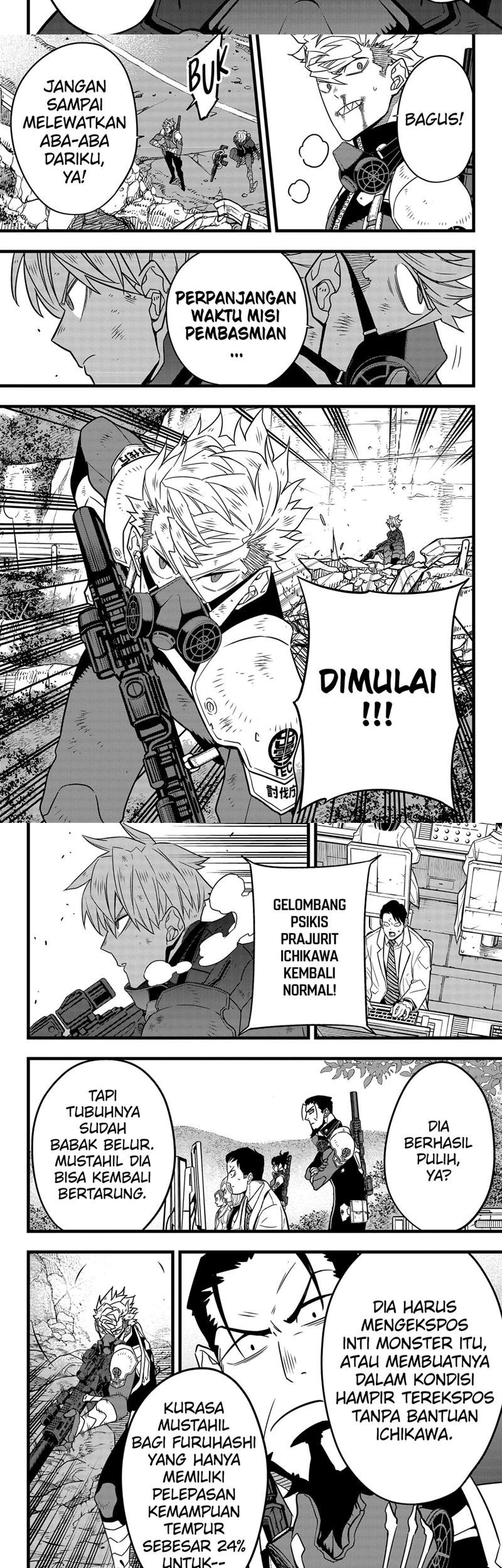 8Kaijuu Bab 63 halaman 5