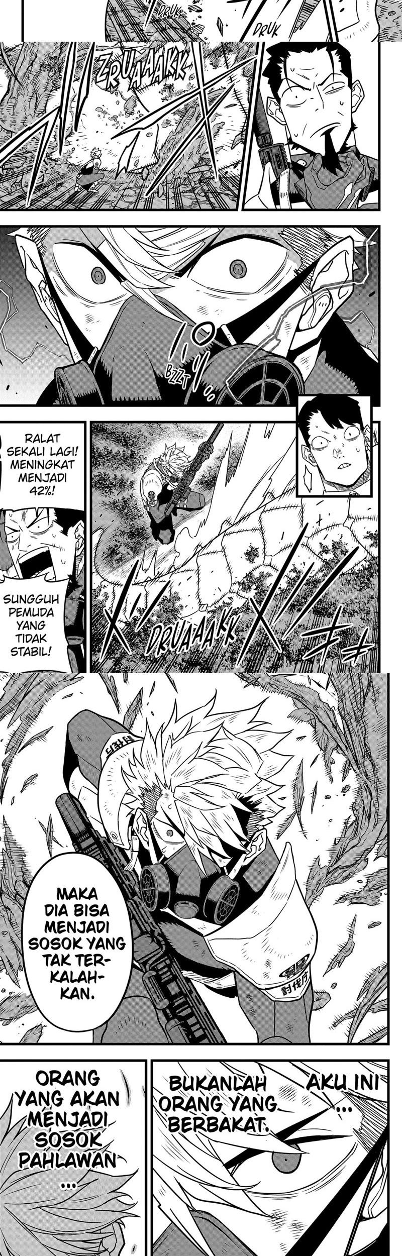 8Kaijuu Bab 63 halaman 7