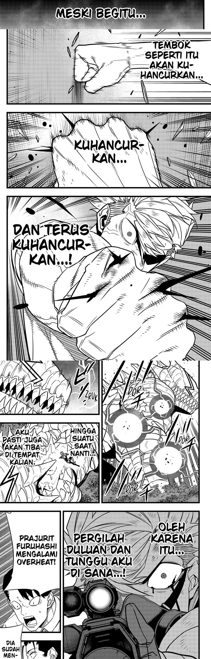 8Kaijuu Bab 63 halaman 9
