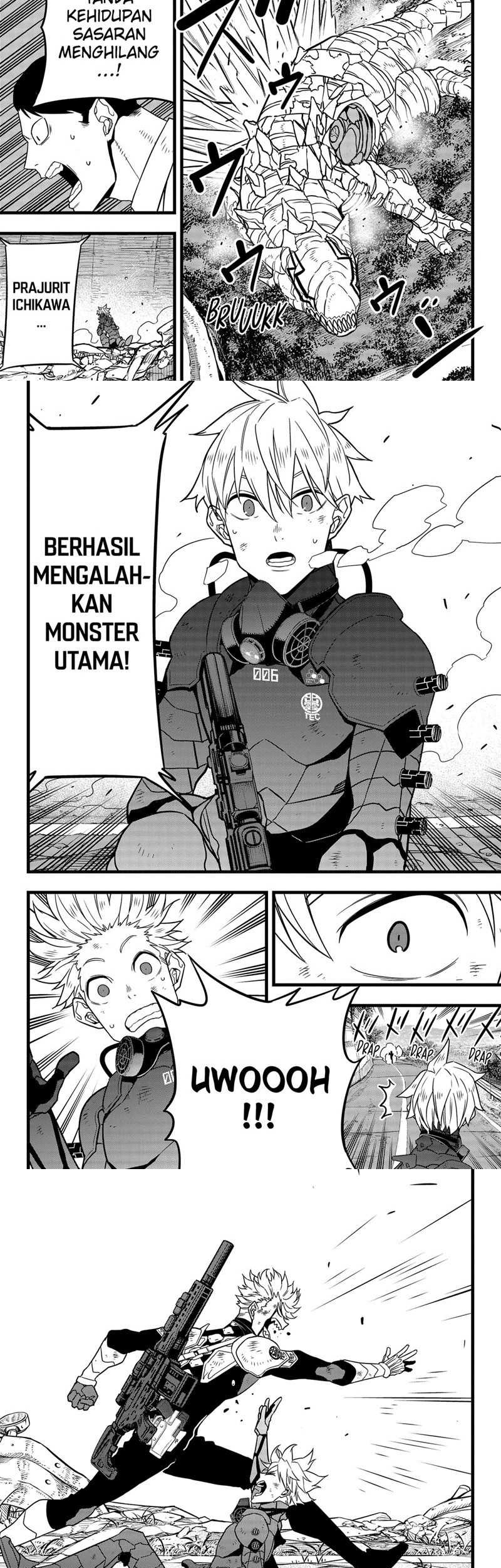 8Kaijuu Bab 64 halaman 5
