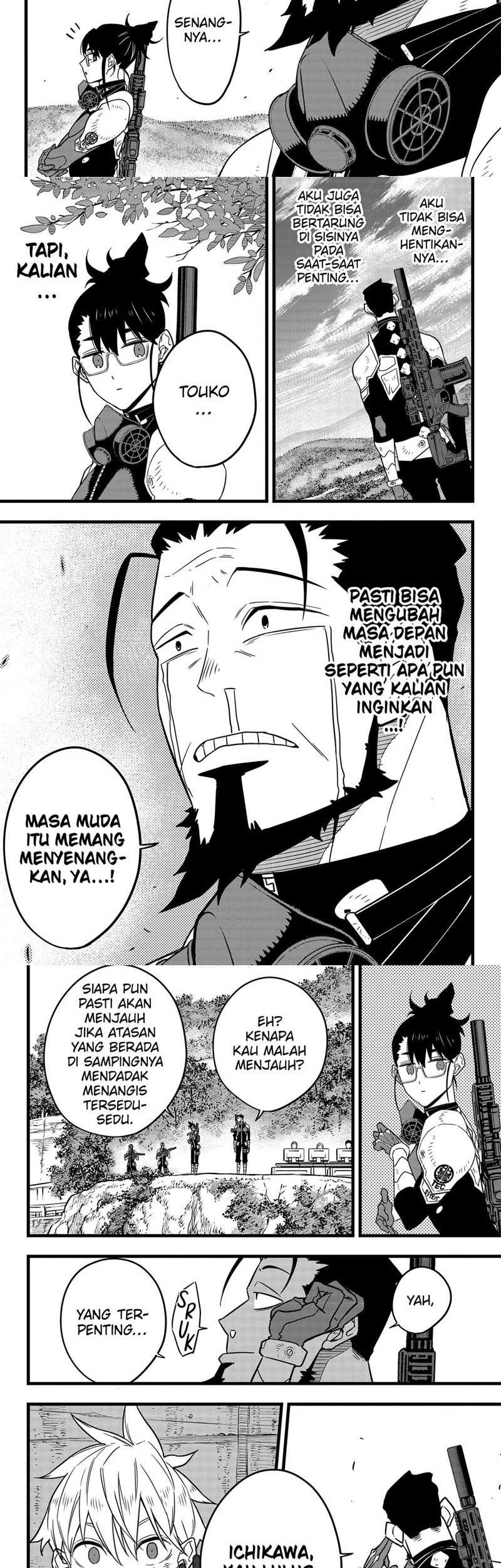 8Kaijuu Bab 64 halaman 7