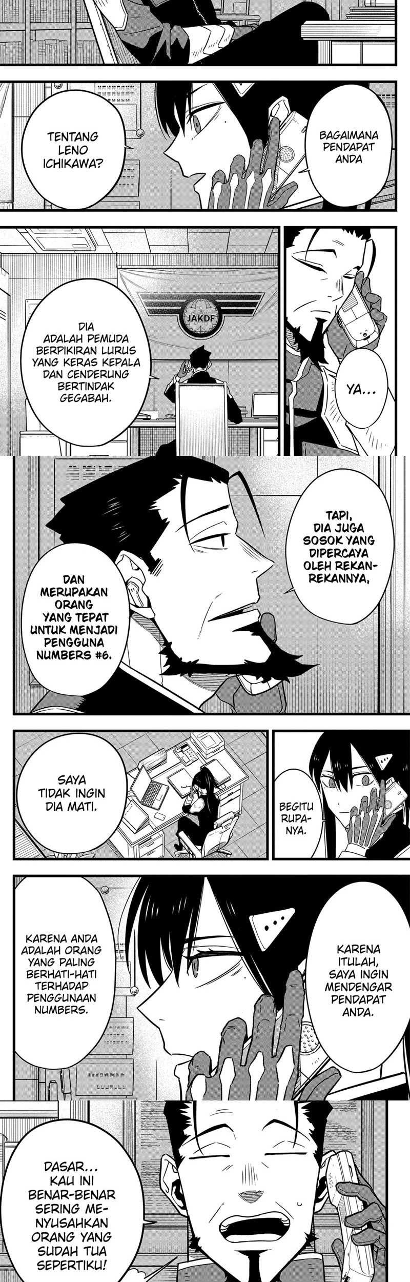 8Kaijuu Bab 64 halaman 11