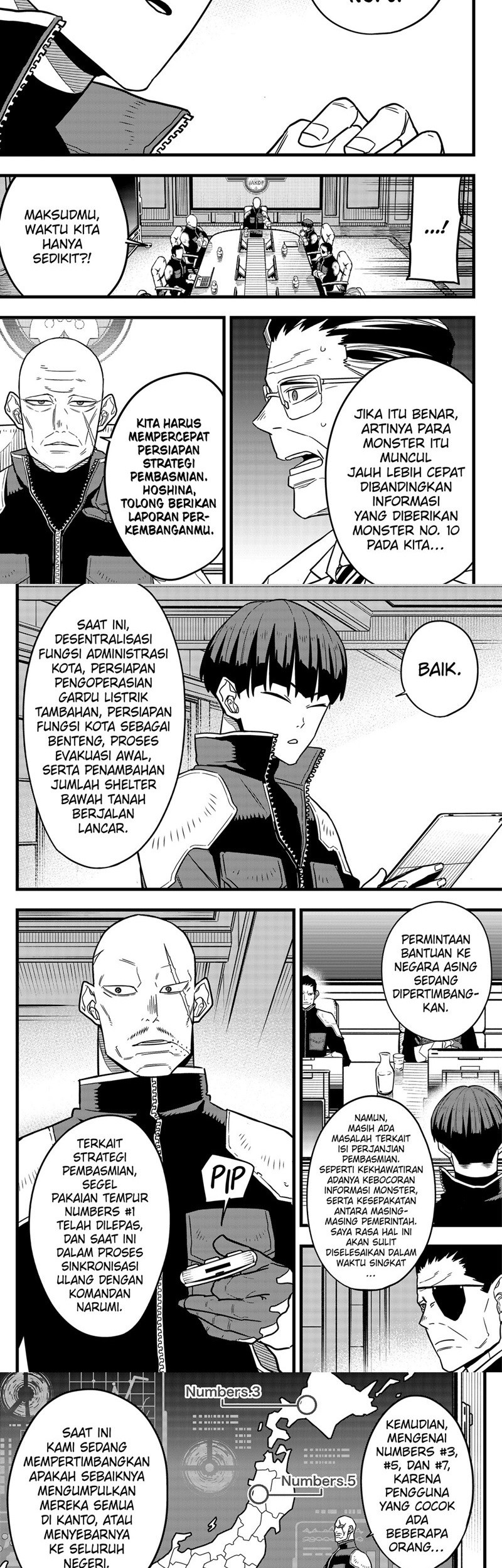 8Kaijuu Bab 68 halaman 11