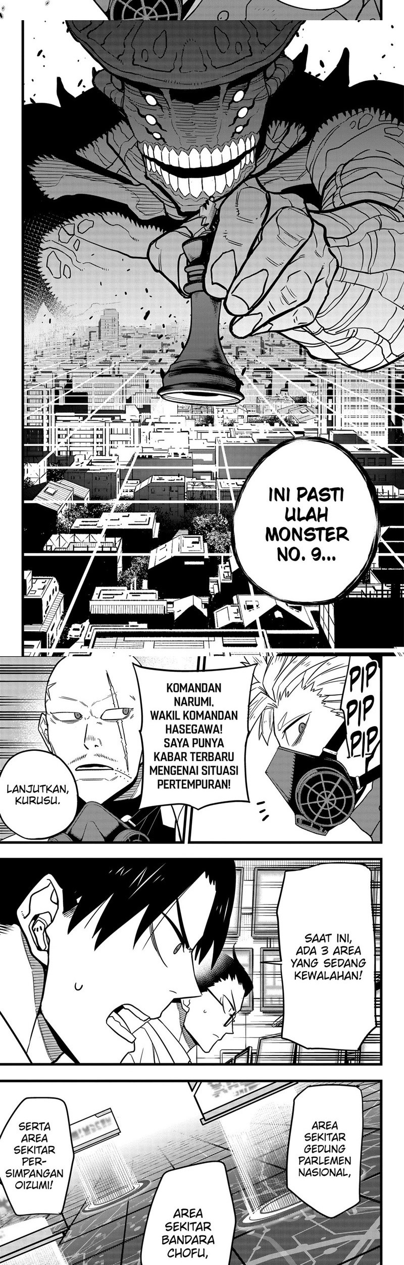 8Kaijuu Bab 71 halaman 8