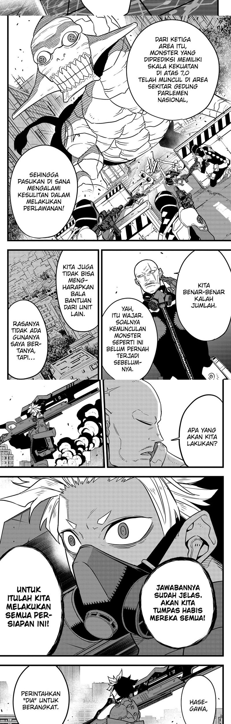 8Kaijuu Bab 71 halaman 9