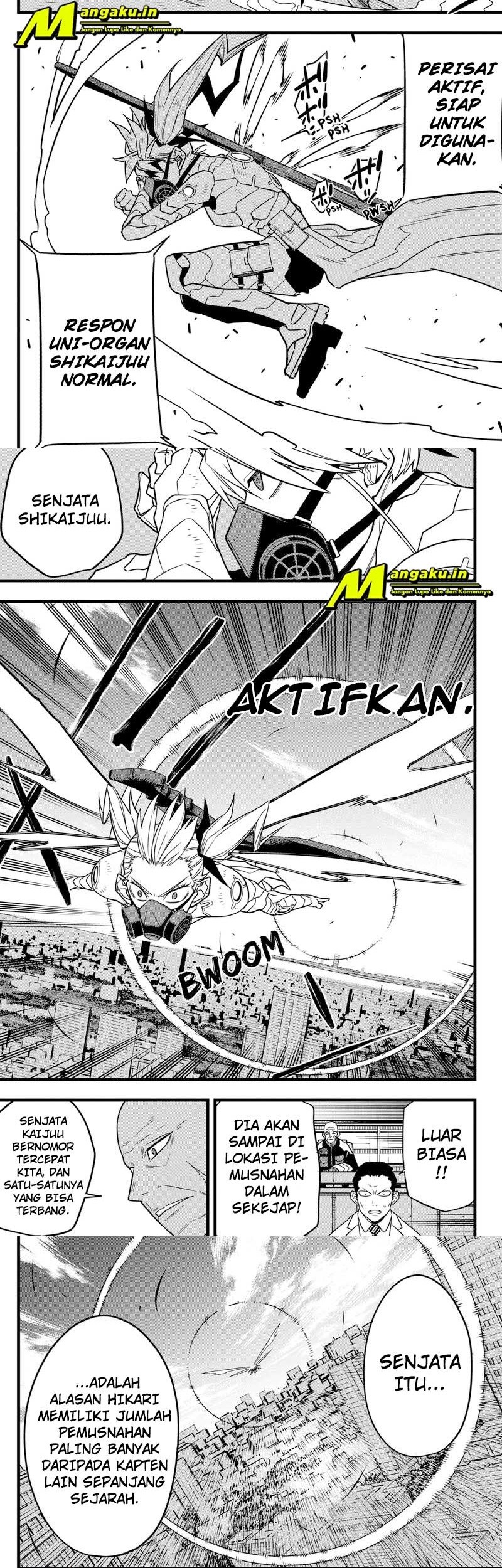 8Kaijuu Bab 72 halaman 3