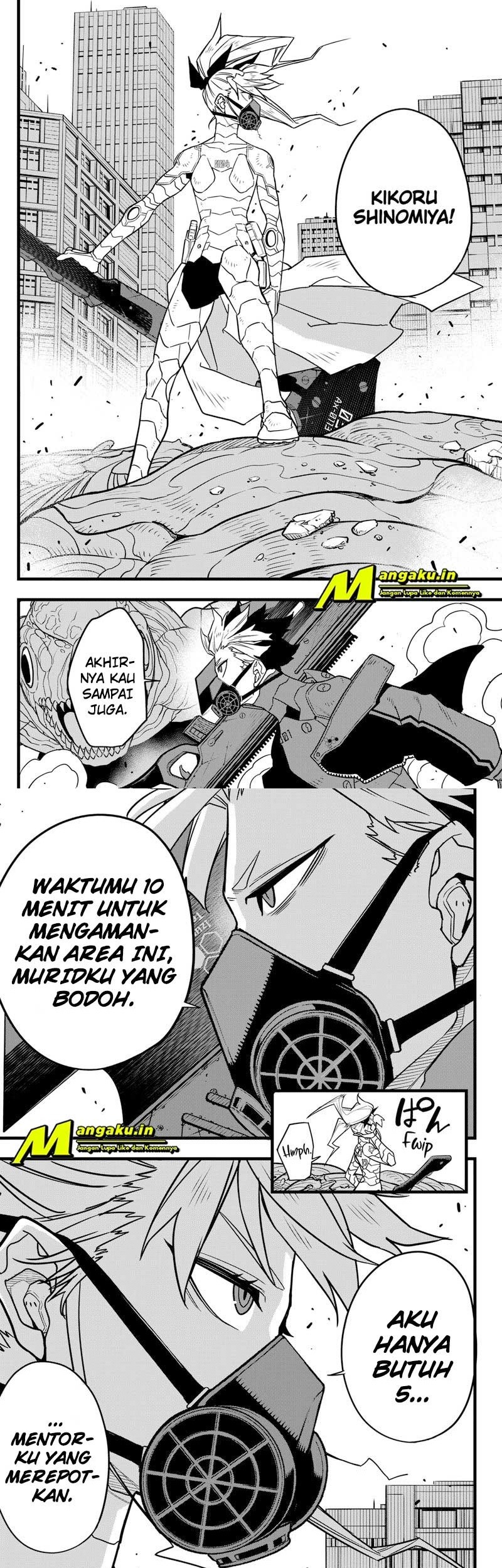 8Kaijuu Bab 72 halaman 6