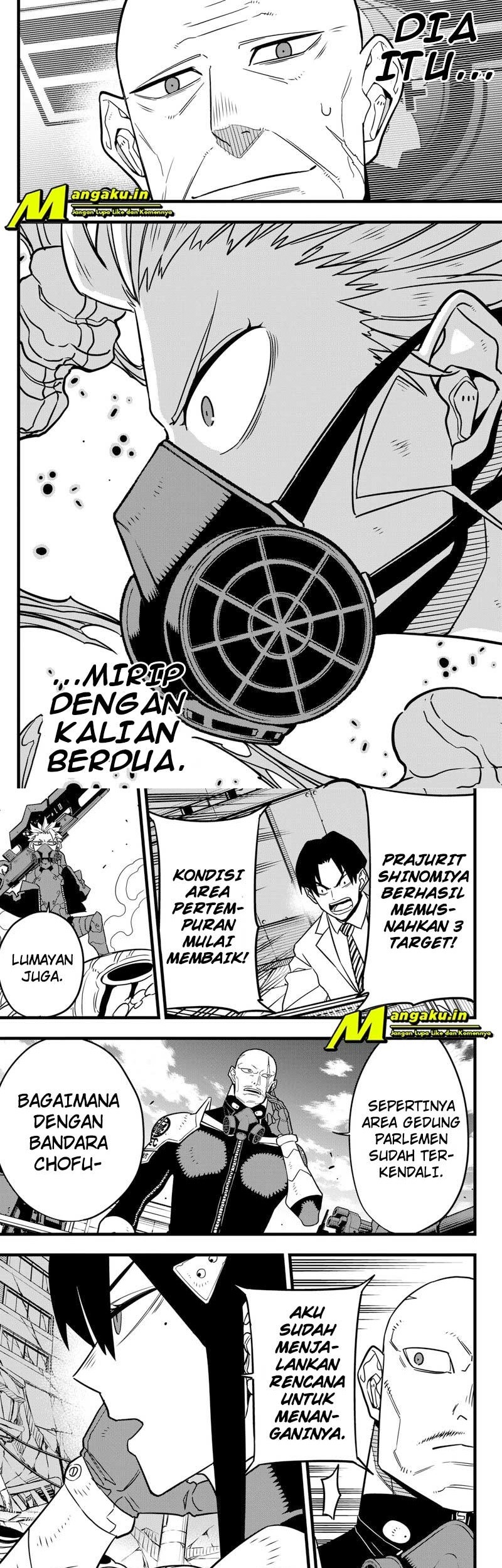8Kaijuu Bab 72 halaman 11