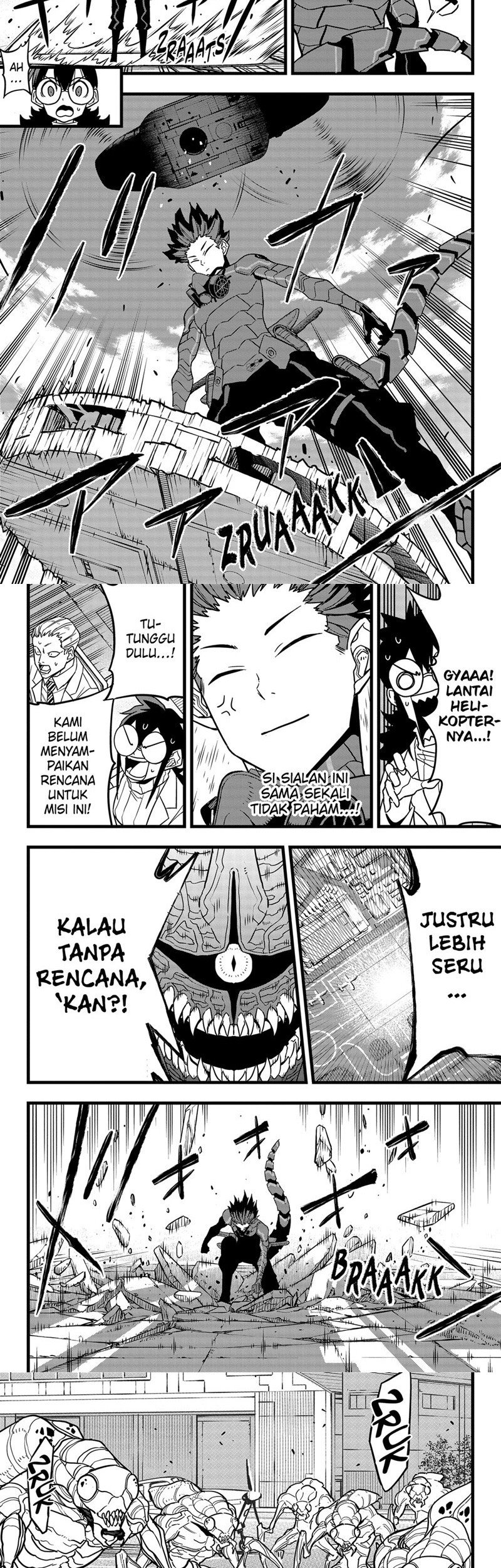 8Kaijuu Bab 73 halaman 5