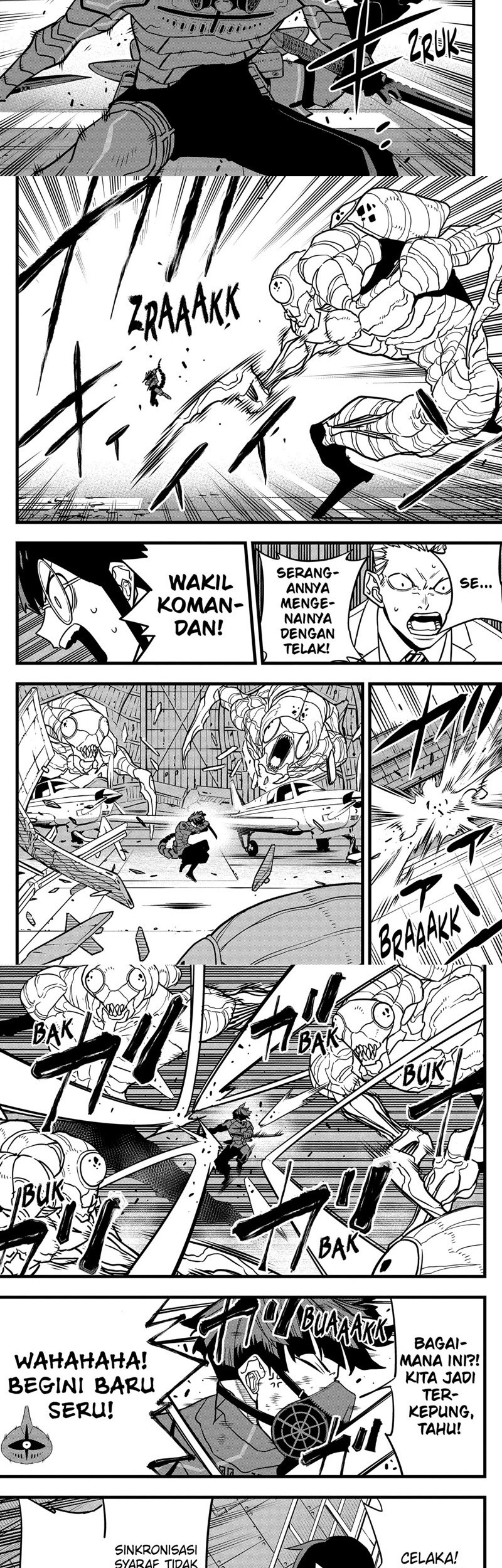 8Kaijuu Bab 73 halaman 9