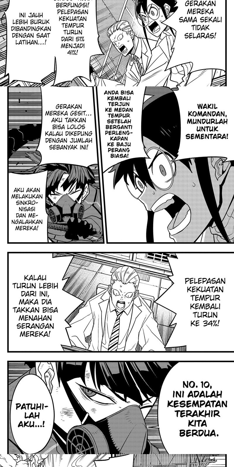 8Kaijuu Bab 73 halaman 10