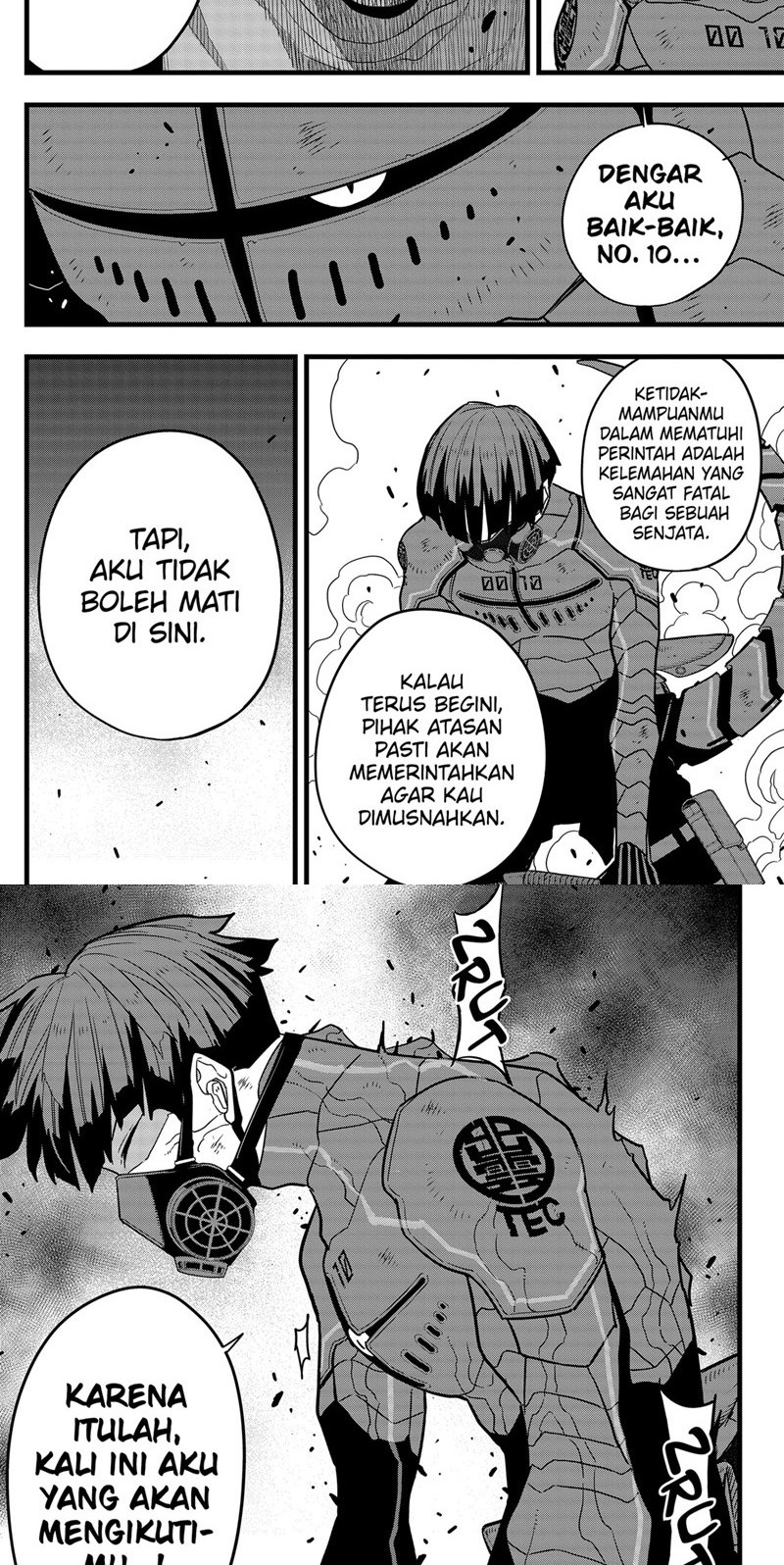 8Kaijuu Bab 73 halaman 14