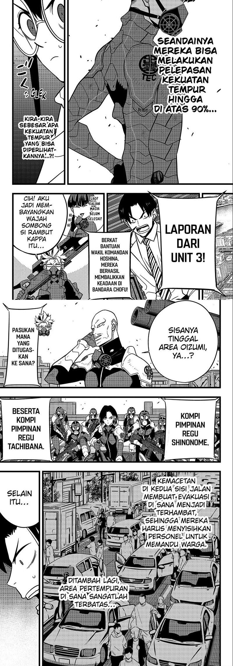 8Kaijuu Bab 75 halaman 3