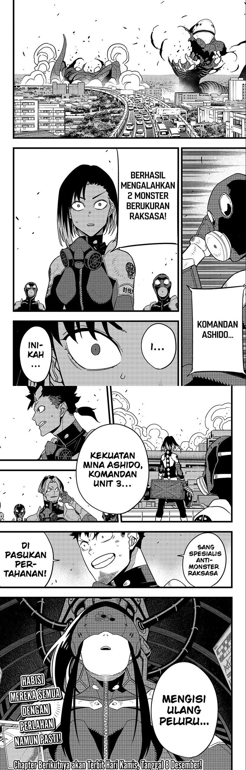 8Kaijuu Bab 75 halaman 11
